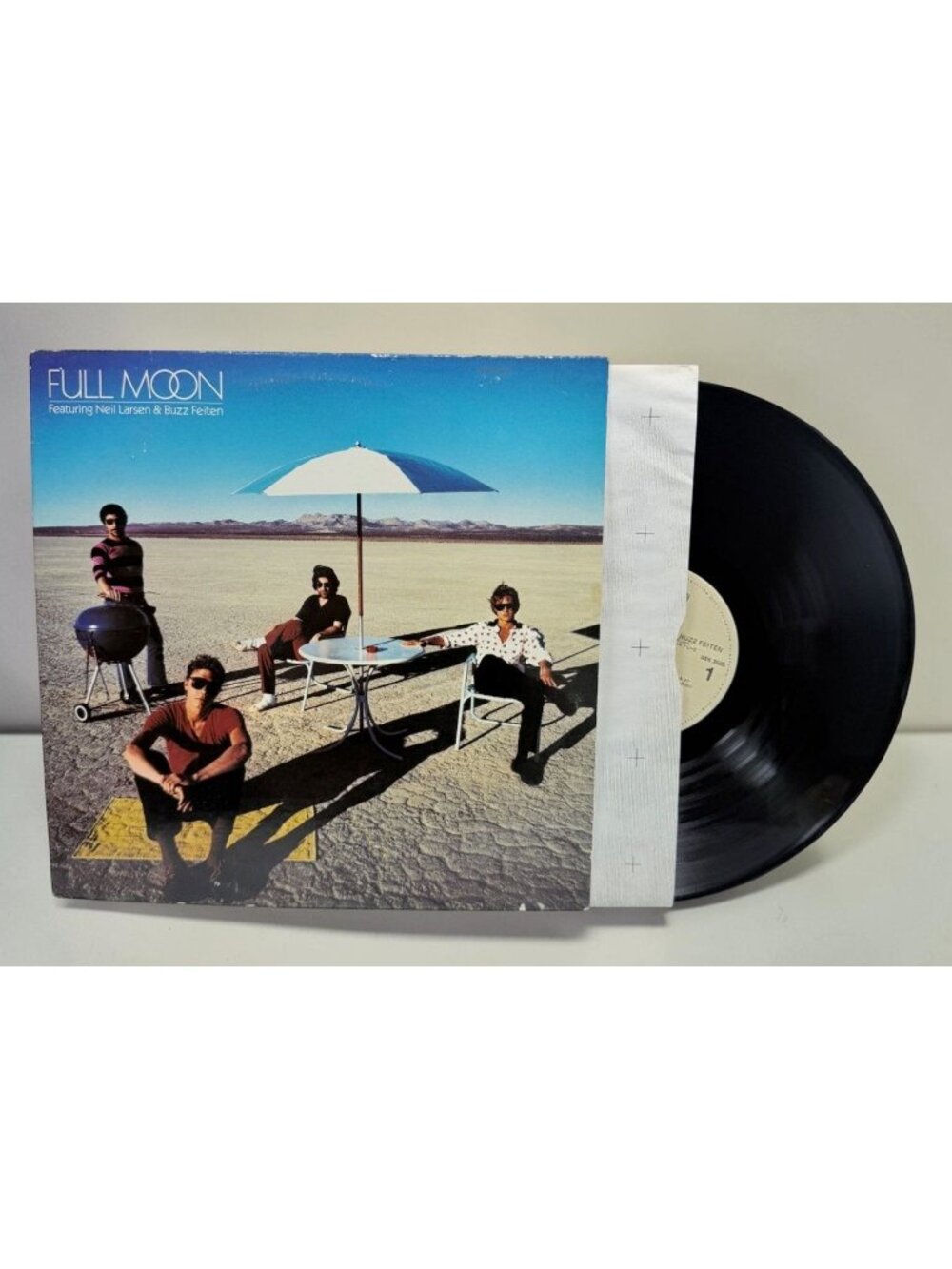 Neil Larsen & Buzz Feiten Full Moon LP 1982 Jazz Fusion Rock Warner Bros